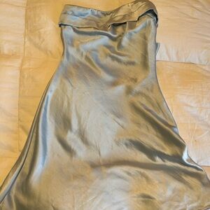 Strapless Mini Light Blue Dress